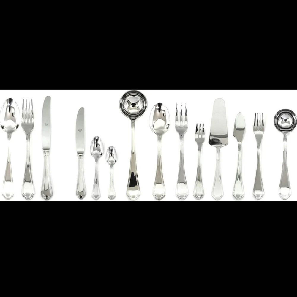 NEW MEPRA 111 Piece Leonardo Flatware Dining Set - ADDITIONAL PICTURES